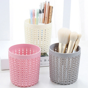 Bag Brushes Organizer Make Up Tools Cylinder Hollow Cosmetic Brush Box Holder