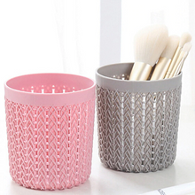 Load image into Gallery viewer, Bag Brushes Organizer Make Up Tools Cylinder Hollow Cosmetic Brush Box Holder
