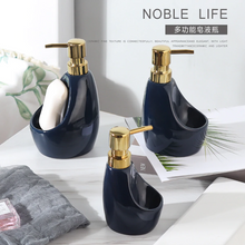 Load image into Gallery viewer, Ceramic Dual-use Liquid Soap Dispenser Bathroom Lotion Bottle Detergent Hand
