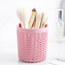 Load image into Gallery viewer, Bag Brushes Organizer Make Up Tools Cylinder Hollow Cosmetic Brush Box Holder
