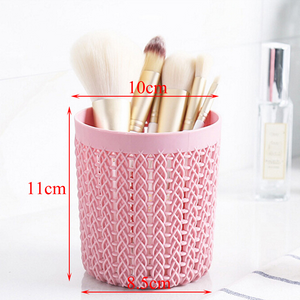 Bag Brushes Organizer Make Up Tools Cylinder Hollow Cosmetic Brush Box Holder